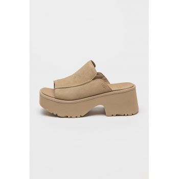 Papuci din piele intoarsa New Heights