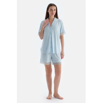 Pijama uni cu nasturi