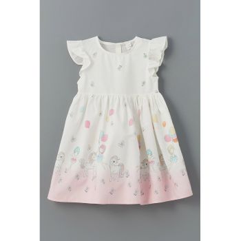Rochie evazata cu imprimeu