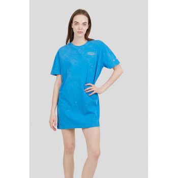 Rochie-tricou cu imprimeu pe spate