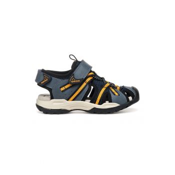 Sandale de piele ecologica si material textil cu velcro Borealis