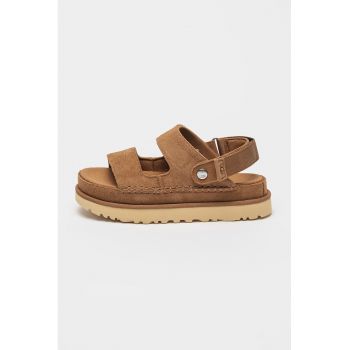 Sandale din piele intoarsa cu velcro Goldenstar
