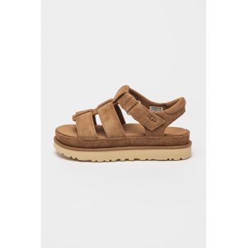 Sandale wedge cu bareta Goldenstar