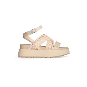 Sandale wedge cu strasuri