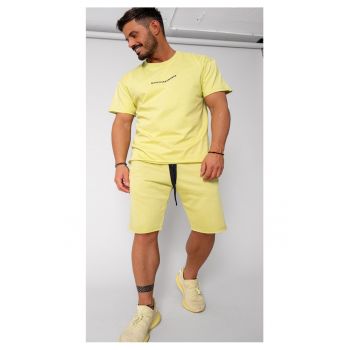 Set Axis tricou si pantalon scurt Lime Green 15874