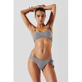 Sutien de baie cu model in dungi