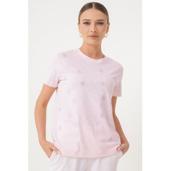 Tricou cu model monograma