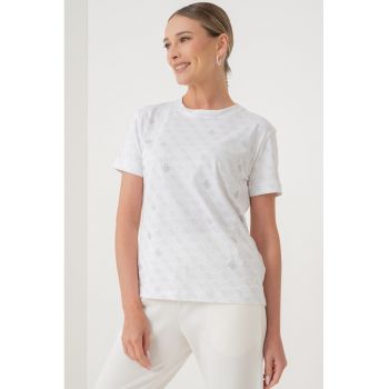 Tricou cu model monograma