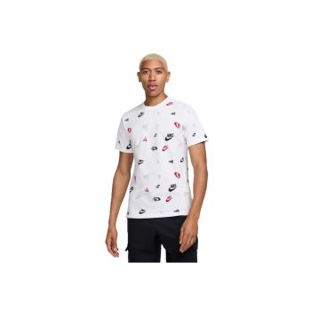 Tricou  pentru Barbati - m nsw tee 12mo aop sp25 - HJ0561-100 - Alb