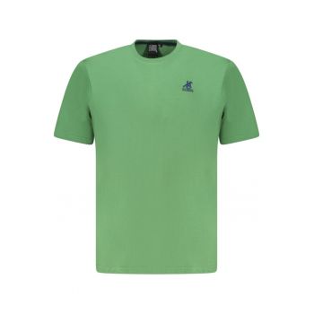 U.S. Grand POLO Tricou barbati simplu din bumbac cu logo brodat - verde