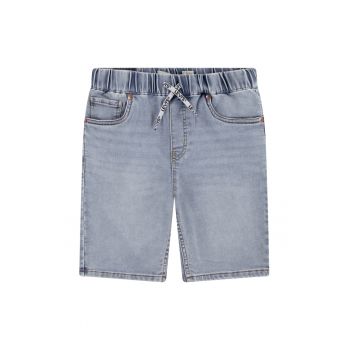 Bermude de denim cu talie ajustabila