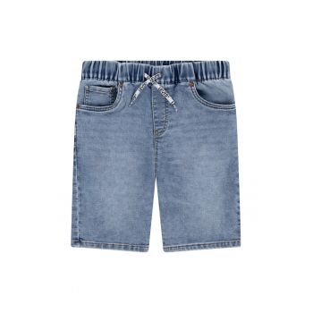 Bermude de denim cu talie ajustabila