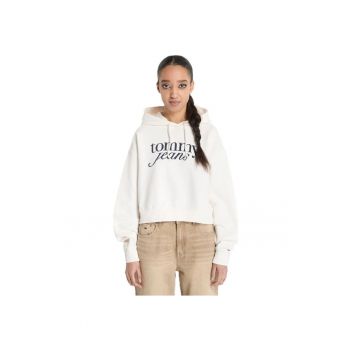 Bluza  pentru Femei - tjw rlx crp script hoodieext - DW0DW20306-YBH - Alb