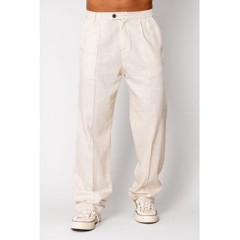 Pantaloni lung din IN Beige 16536