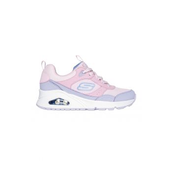 Pantofi sport din piele ecologica cu sireturi