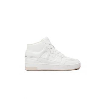 Pantofi sport  pentru Femei - basket cupsole mid mix - YW0YW01649-0LA - Alb