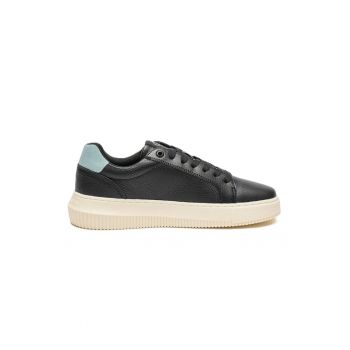 Pantofi sport  pentru Femei - chunky cupsole low laceup - YW0YW01670-0GX - Negru
