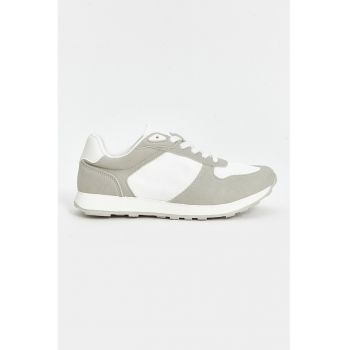 Pantofi sport wedge cu model in doua nuante