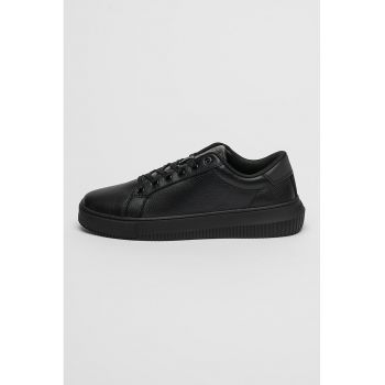 Pantofi sport wedge de piele cu siret