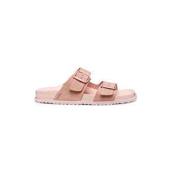 Papuci de piele intoarsa cu catarame Sandybett