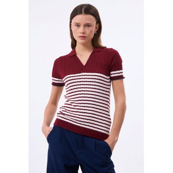 Pulover polo cu maneci scurte