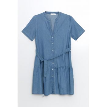 Rochie evazata din denim