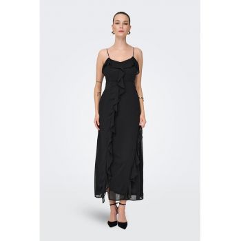 Rochie lunga cu decolteu in V
