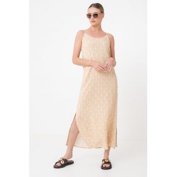 Rochie maxi cu model cu animal print
