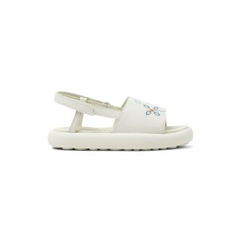 Sandale de piele cu imprimeu floral
