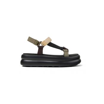 Sandale flatform cu catarama