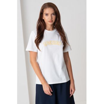 Tricou cu decolteu la baza gatului Taya