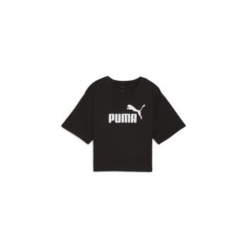 Tricou cu imprimeu logo si maneci cazute