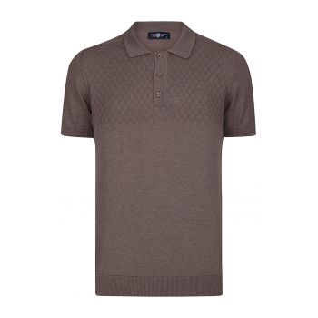Tricou polo cu terminatii striate