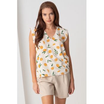 Bluza cu model si decolteu in V