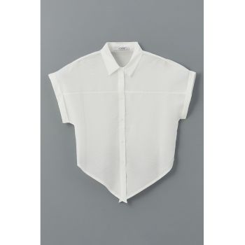 Camasa crop cu nasturi
