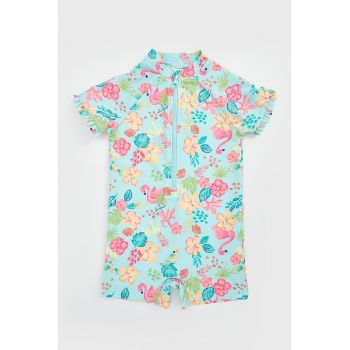 Costum de baie cu imprimeu tropical
