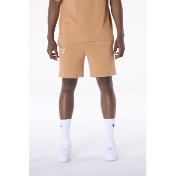 Pantaloni de trening scurti cu snur si monograma brodata