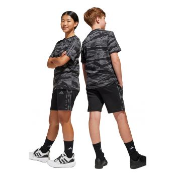 Pantaloni scurti din amestec de bumbac cu model camuflaj