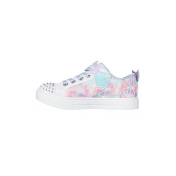 Pantofi sport de piele ecologica cu model grafic