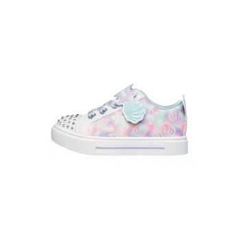 Pantofi sport de piele ecologica cu model grafic