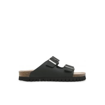 Papuci barbati  302706891 - Piele naturala/Piele nabuc - Negru
