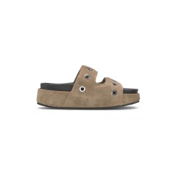 Papuci de piele intoarsa