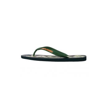 Papuci flip-flop cu logo in relief