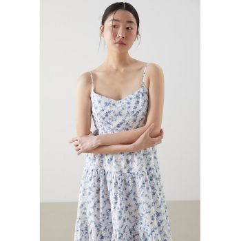 Rochie lunga cu imprimeu floral