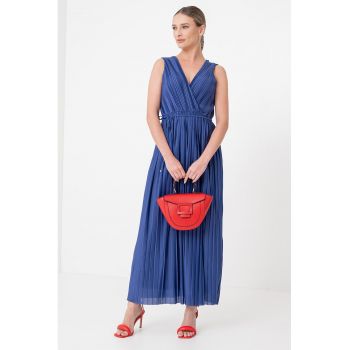 Rochie maxi plisata Elema