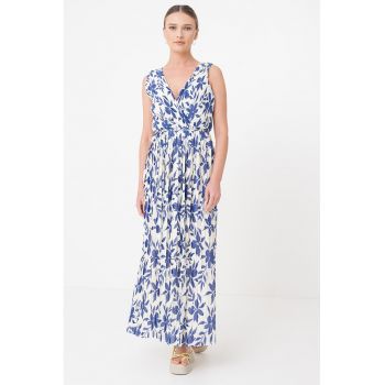 Rochie maxi plisata Elema