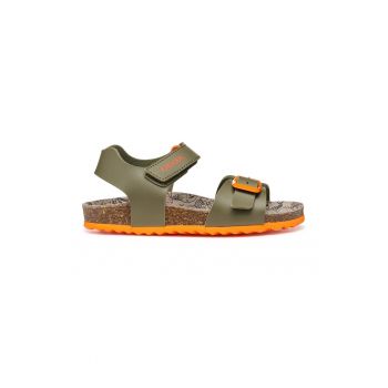Sandale de piele ecologica cu velcro