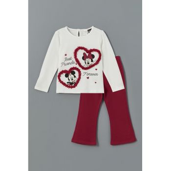 Set de bluza cu Minnie&Mickey Mouse si pantaloni evazati