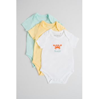 Set de bodyuri cu broderii - 3 piese