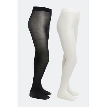 Set de dresuri cu insertie cu fir stralucitor - 2 perechi